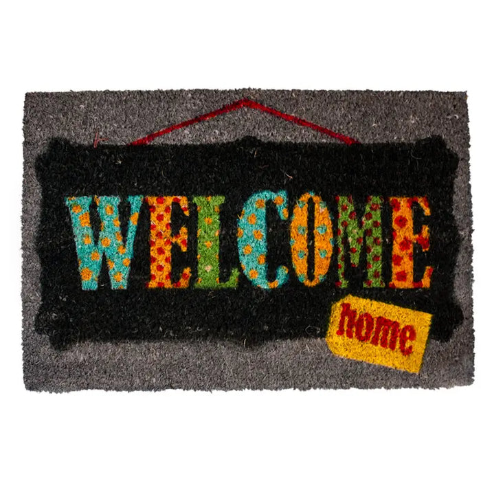 COLORED MUSHROOM 40X60 CM WELCOME HOME - Изтривалки<<<Мебели и интериор<<<Praktiker