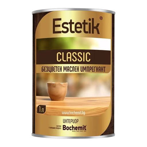 COLORLESS OIL-BASED VARNISH 1L BOCHEMIT ESTETIK - Импрегнанти<<<Лакове и импрегнанти за дърво<<<Бои и