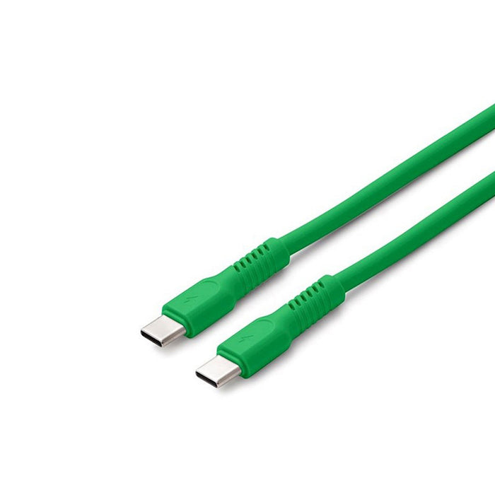 CABLE COLORUM USB-C TO USB-C 1.8M GREEN