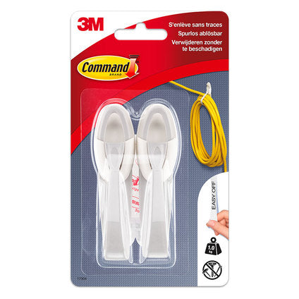 CABLE BUNDLE ORGANIZER 2 PCS + 3 STRAPS UP TO 1 KG COMMAND 17304