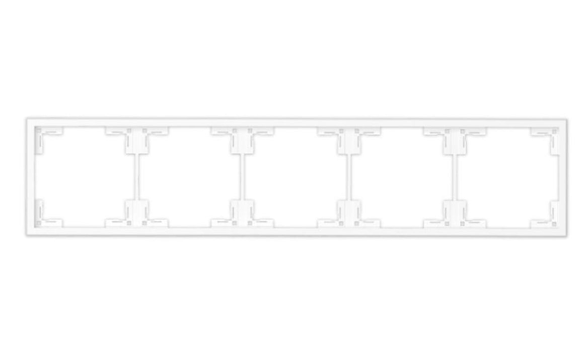 FIVE WHITE COMMEL FRAME