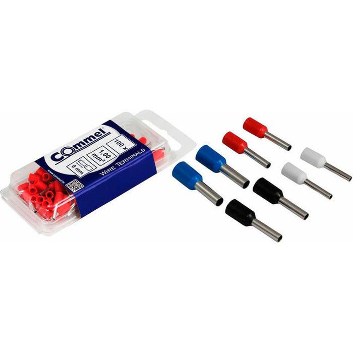 CABLE END COMMEL 2.50MM2-BLISTER 100PCS