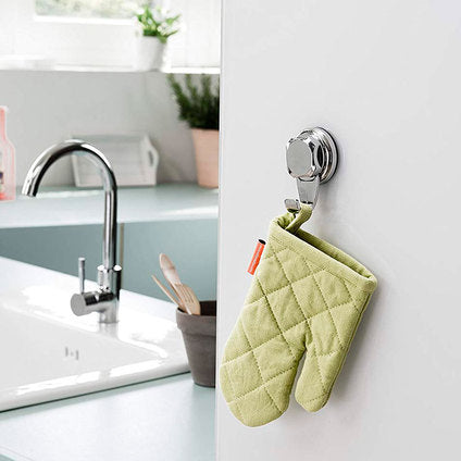 SMALL HOOKS-2PCS VACUUM BESTLOCK KITCHEN CHROME COMPACTOR