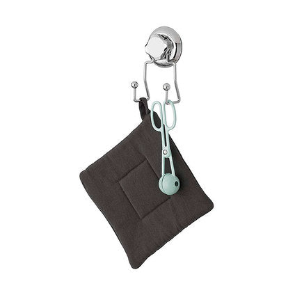 DOUBLE HOOK WITH VACUUM BESTLOCK KITCHEN CHROME COMPACTOR