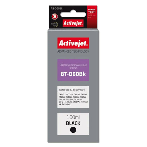 Compatible Ink Cartridge Activejet BT-D60Bk Black - Оригинални Касети с Мастило<<<Електроника Периферни и резервни