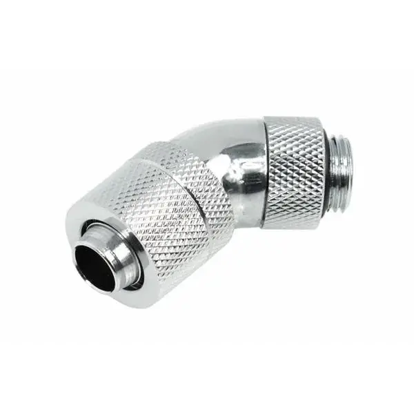 Compression fitting Alphacool HF 13/10 - G1/4 45° Swivel Chrome - Фитинги<<<Водно охлаждане<<<ValiAPI