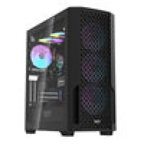Computer case Darkflash DF2100 + 4 ARGB fans (black) - With fan<<<PC Cases<<<Gaming<<<InnproXML