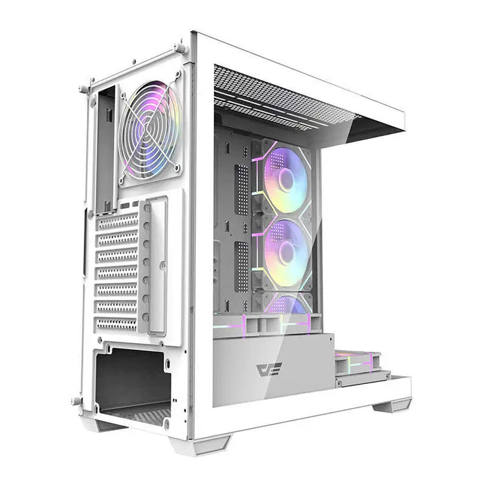 Computer case Darkflash DS900 (white) + 7 ARGB Fans - With fan<<<PC Cases<<<Gaming<<<InnproXML