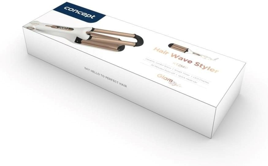 Concept KT2140 Hair styling device – waver gold, white