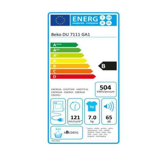 Condensation dryer BEKO DU-7111 GA1 (7 Kg) - Сушилни ютии и простори<<<Почистване Прахосмукачки И Гладене<<<Дом