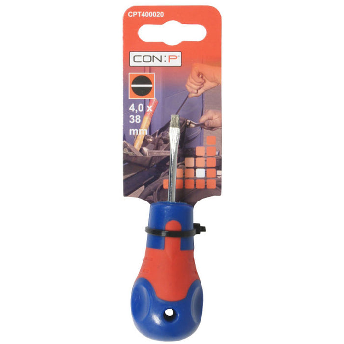 FLAT SCREWDRIVER 4X38MM CON:P