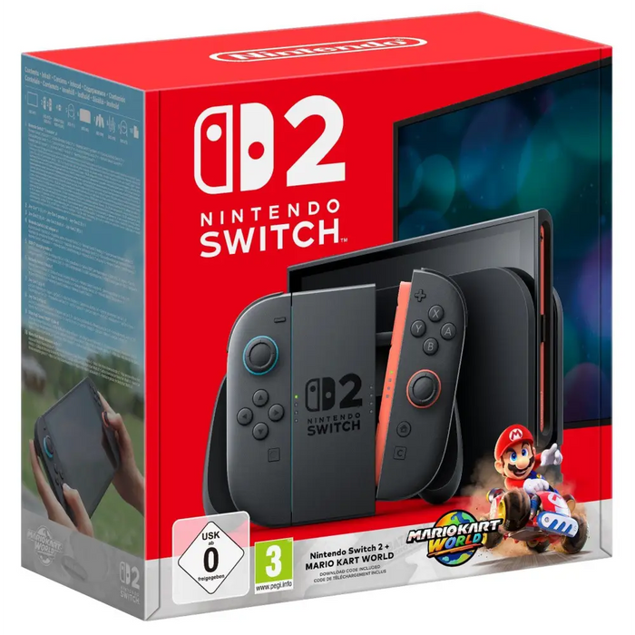 Console Nintendo Switch 2 + Mario Kart World 256GB - Black - Гейминг конзоли<<<Геймърска