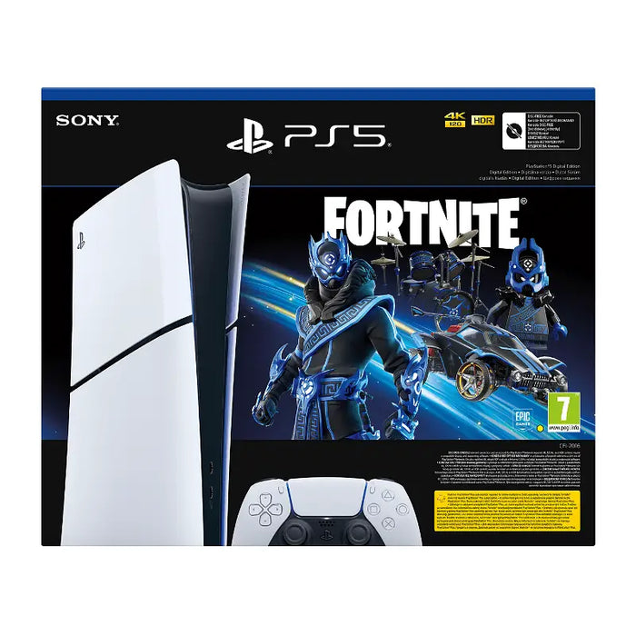 Console PlayStation 5 (Slim) Digital Edition + Fortnite® Cobalt Star - Игрови конзоли<<<Конзоли и аксесоари<<<ТВ Аудио