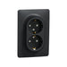CONTACT DOUBLE SHUKO 16A ANTHRACITE SCHNEIDER UNICA (NU206754) - Ключове и
