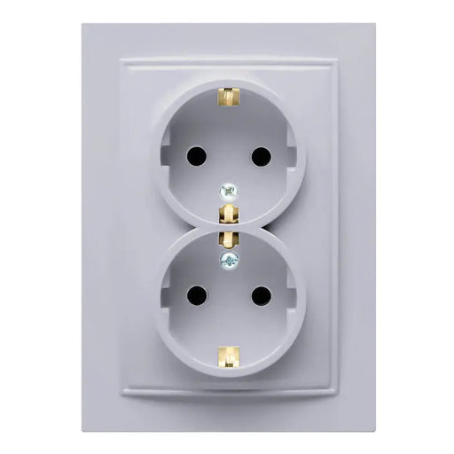 CONTACT DOUBLE SILVER NILSON - Ключове и контакти<<<Електроматериали<<<Praktiker&&&Ключове и