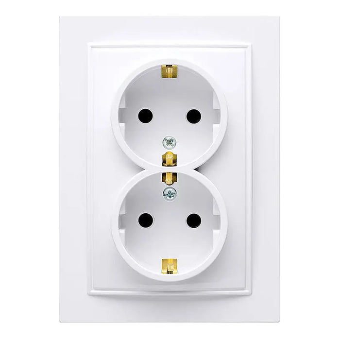 CONTACT DOUBLE WHITE NILSON - Ключове и контакти<<<Електроматериали<<<Строителни материали<<<Praktiker