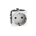 CONTACT SHUKO 2 P + E 16 A 250 V WITH AUTOMATIC CLAMPS LIVING NOW LEGRAND - WHITE - Ключове контакти димери и