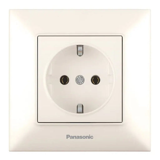 CONTACT SHUKO CREAM PANASONIC Arkedia Slim - Ключове и контакти<<<Електроматериали<<<Praktiker&&&Ключове и