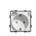 CONTACT SINGLE WITH COVER WHITE LUXON - Ключове и контакти<<<Електроматериали<<<Praktiker&&&Ключове и
