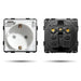 CONTACT SINGLE WITH COVER WHITE LUXON - Ключове и контакти<<<Електроматериали<<<Praktiker&&&Ключове и