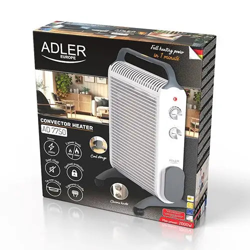 Convection heater Adler AD 7750 White - Convector heatersAGD-GKO<<<Home Appliance - ProductsAGD<<<ActionPL&&&Convector