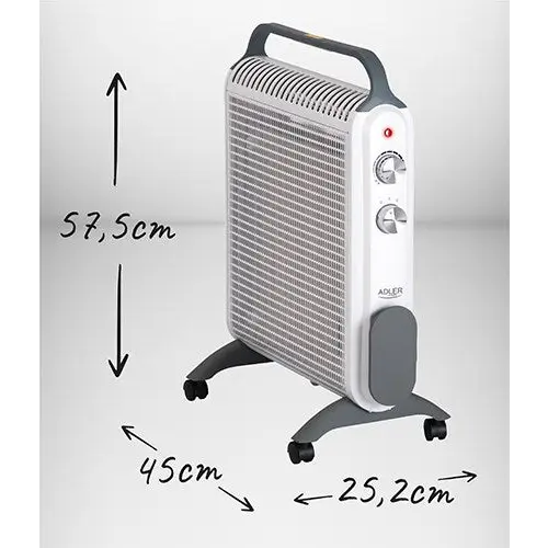 Convection heater Adler AD 7750 White - Convector heatersAGD-GKO<<<Home Appliance - ProductsAGD<<<ActionPL&&&Convector