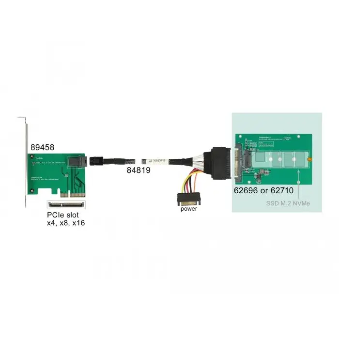 Converter DeLock U.2 SFF-8639 - M.2 NVMe Key M 2.5’’ - Входно-изходни контролери<<<Компютърни компоненти<<<ValiAPI