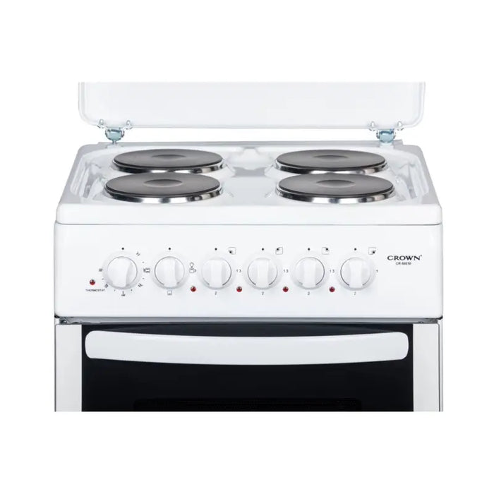 Cooker (current) Crown CR-50E50 4 current White - Готварски печки<<<Домакински електроуреди<<<ZoraSite