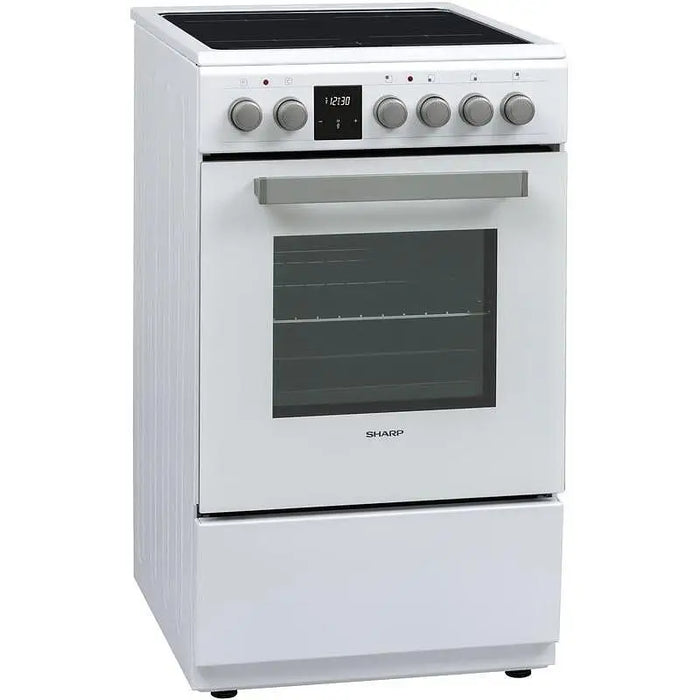Cooker (electric) Sharp KF-56FVDT22WMK-EU Ceramic White - Готварски печки<<<Домакински електроуреди<<<ZoraSite