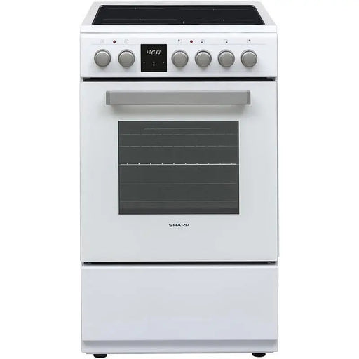 Cooker (electric) Sharp KF-56FVDT22WMK-EU Ceramic White - Готварски печки<<<Домакински електроуреди<<<ZoraSite