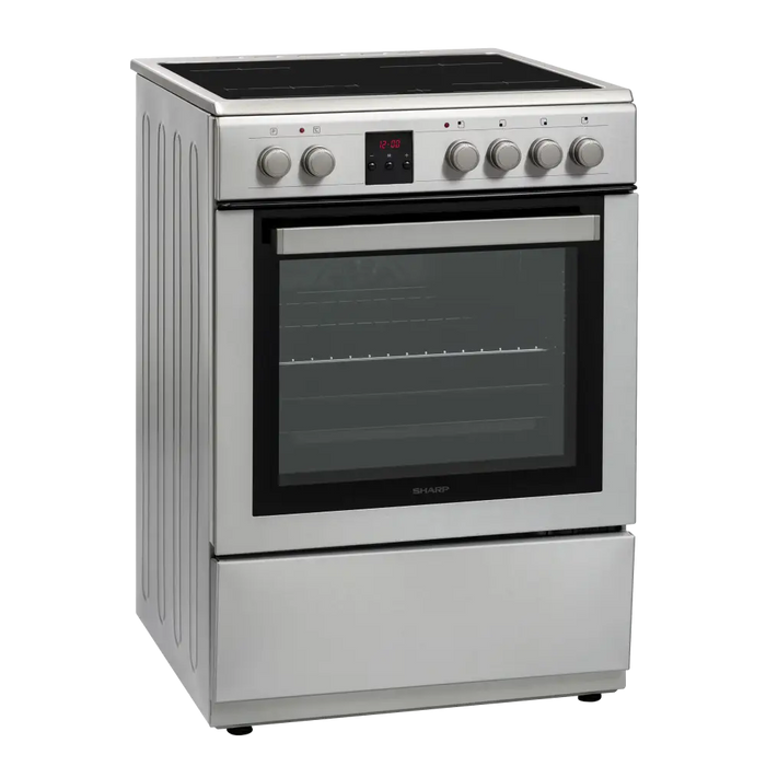 Cooker (electric) Sharp KF-76FVDD22IMK-CH Ceramic INOX - Готварски печки<<<Домакински електроуреди<<<ZoraSite