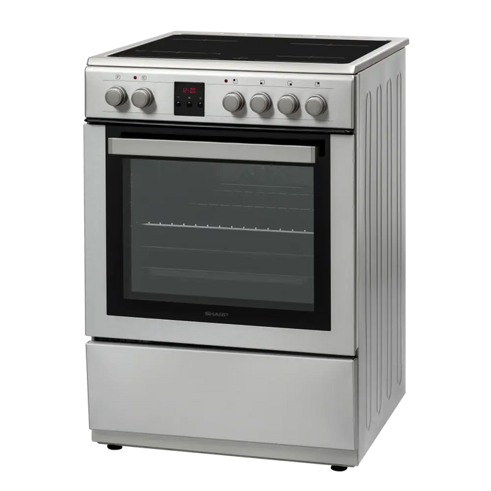 Cooker (electric) Sharp KF-76FVDD22IMK-CH Ceramic INOX - Готварски печки<<<Домакински електроуреди<<<ZoraSite