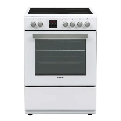 Cooker (electric) Sharp KF-76FVDD22WMK-CH Ceramic White - Готварски печки<<<Домакински електроуреди<<<ZoraSite