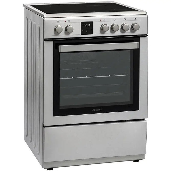 Cooker (electric) Sharp KF-76FVDT22IMK-EU Ceramic INOX - Готварски печки<<<Домакински електроуреди<<<ZoraSite