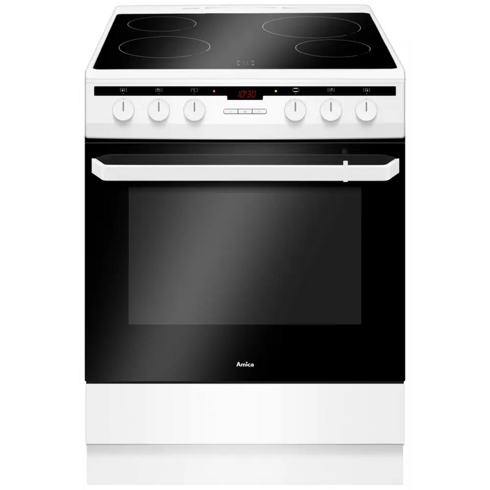 Cooker with ceramic hob AMICA 618CE3.30HTA(W) 55945 - Готв. печки с керам. плот<<<Готварски печки<<<Домакински