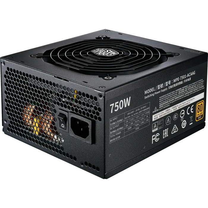 Cooler Master MWE Gold 750 - V2 power supply unit 750 W 24-pin ATX ATX Black - Захранвания<<<Компютърни