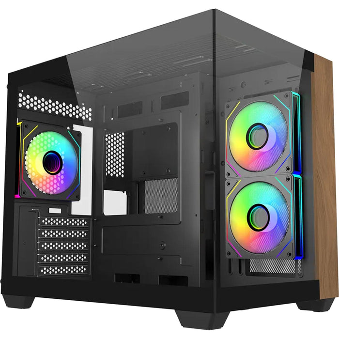 CoolerMaster Elite 481 Wood Case - Black