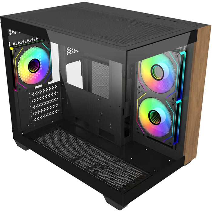CoolerMaster Elite 481 Wood Case - Black