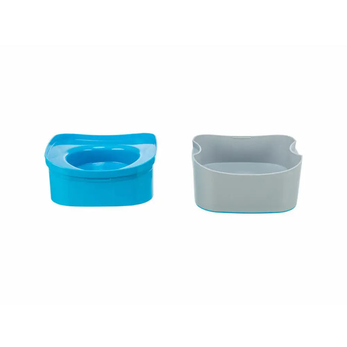 Cooling Pet Water Bowl Trixie Blue Dark grey Plastic 21 × 11 × 21 CM - Домашни Животни<<<Дом Градина<<<BigBuy&&&Купички