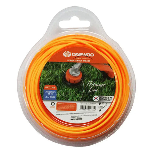 CORD FOR TRIMMER PROFILE CIRCLE DAEWOO 2 MM 15 M - Аксесоари за градински машини<<<Градински