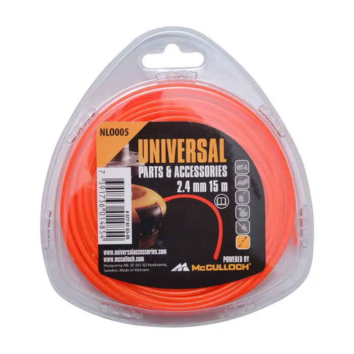 CORD FOR TRIMMER PROFILE CIRCLE UNIVERSAL 2.4 MM 15 M - Аксесоари за градински машини<<<Градински