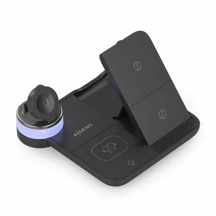 Cordless Charger Aisens ASCH-15W4WC062-BK Black 15 W - USB зарядни и кабели<<<Електроника Телефони и