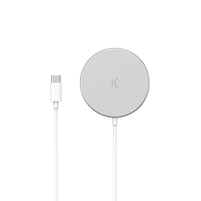 Cordless Charger KSIX MagniBoost White - Електроника Телефони и таблети<<<Компютри| Електроника<<<BigBuy&&&USB зарядни