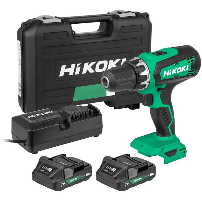 CORDLESS DRILL HIKOKI DS18DF-WCZ 18 V 53.00 nm NUMBER OF BATTERIES 2 2.00 Ah SUITCASE - Акумулаторни бормашини и