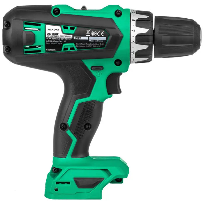 CORDLESS DRILL HIKOKI DS18DF-WCZ 18 V 53.00 nm NUMBER OF BATTERIES 2 2.00 Ah SUITCASE - Акумулаторни бормашини и