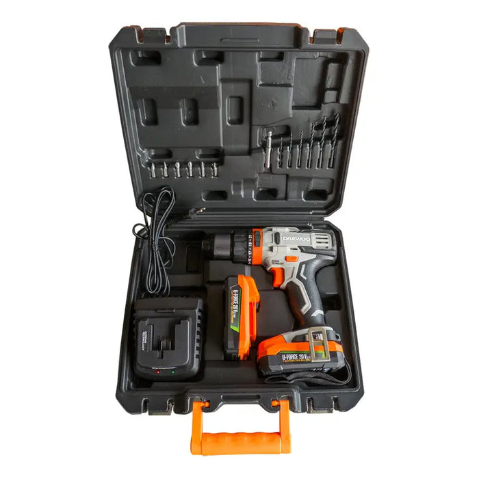 CORDLESS IMPACT DRILL DAEWOO DALD18-M1-KIT 20 V 44.00 nm NUMBER OF BATTERIES 2 2.00 Ah SUITCASE - Акумулаторни