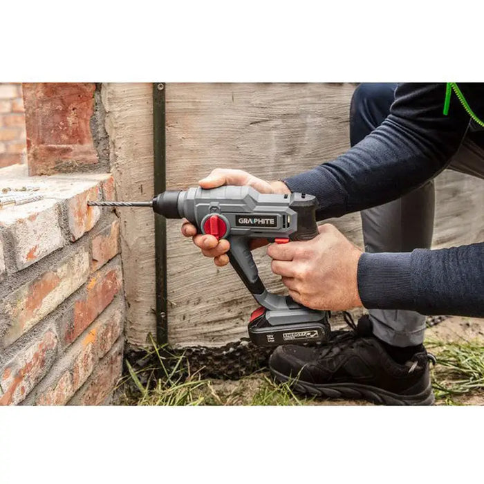 CORDLESS PUNCH GRAPHITE 58G009 0.80 J SDS PLUS WITHOUT BATTERY AND CHARGER - Перфоратори<<<Пробивни