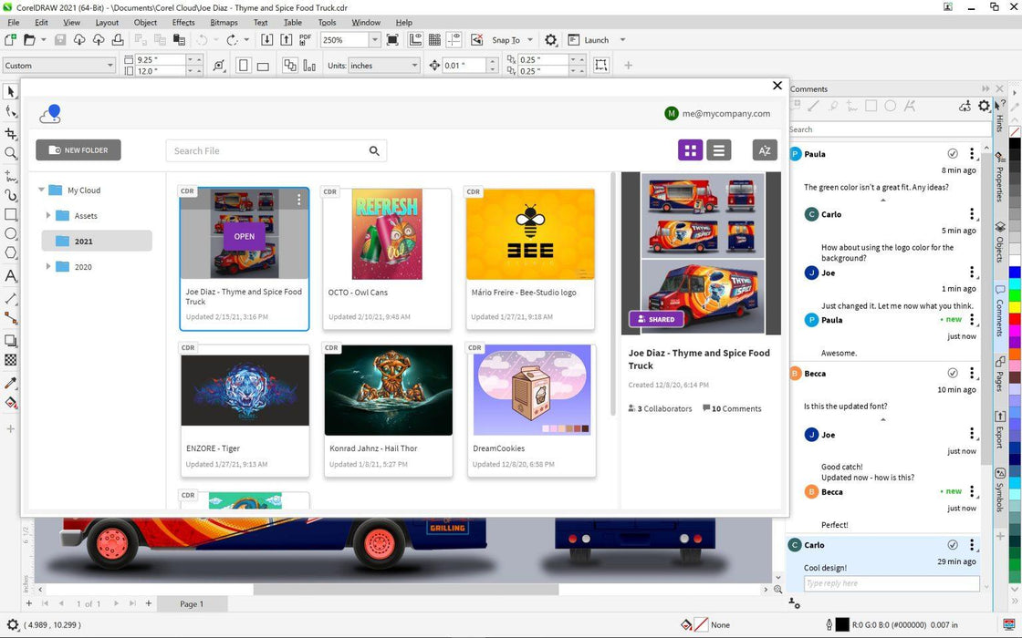 Software CorelDRAW Graphics Suite Enterprise License (incl. 1 Yr CorelSure Maintenance)(1-10)