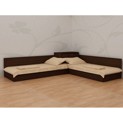 CORNER BEDS WITH CHEST AND MECHANISM EKO FOR MATTRESSES 82X190 CM. VENGE - Легла<<<Мебели и обков<<<Мебели и