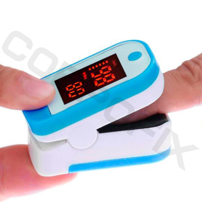 Corpofix oximeter for measuring the oxygen saturation in blood, a finger